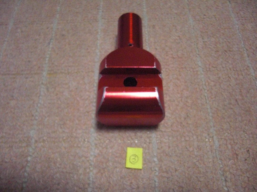 銭屋アルミ石突・ダイワ用・赤色（その③）・（巨鯉・大鯉・野鯉・石鯛用）