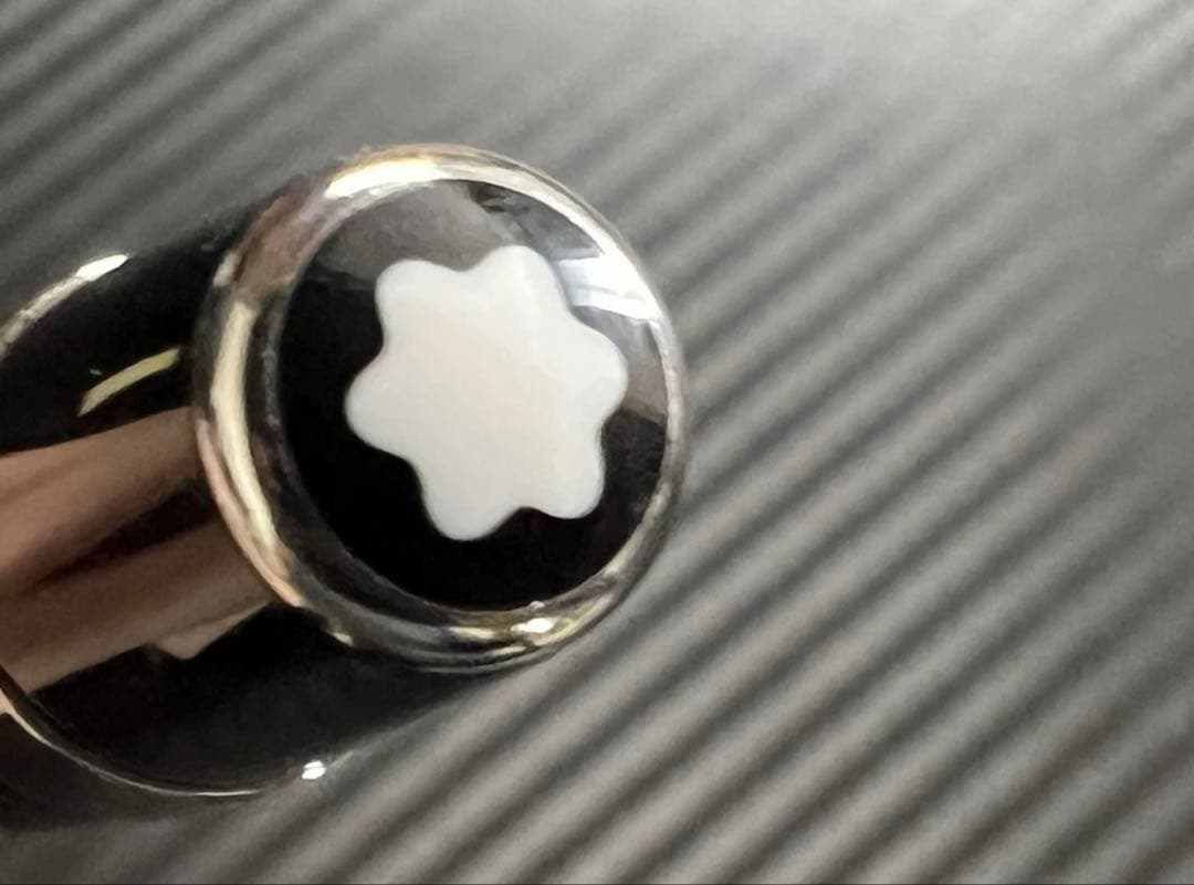 極美品 モンブラン ボエム ブルー ボールペン プラチナライン