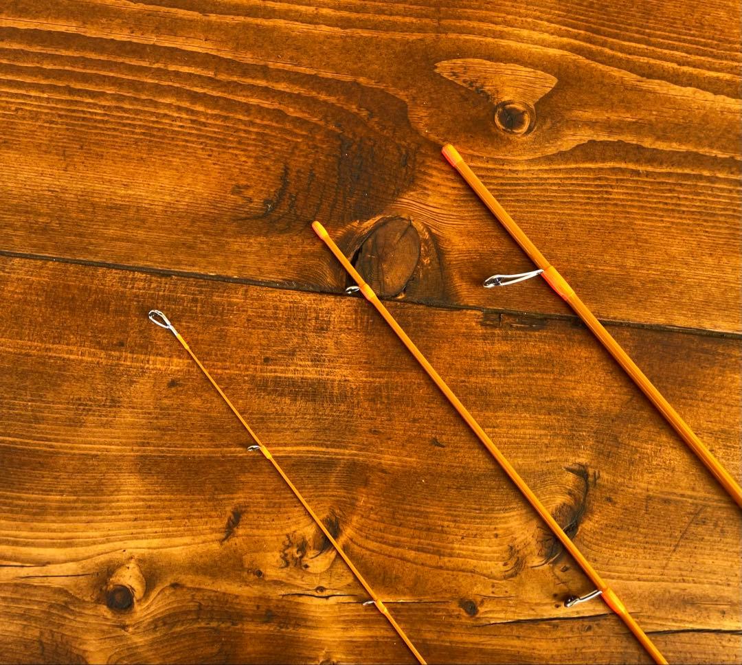 新品未使用　トラウトロッド　スピニング　ウッドグリップ　グラスロッド　渓流釣り