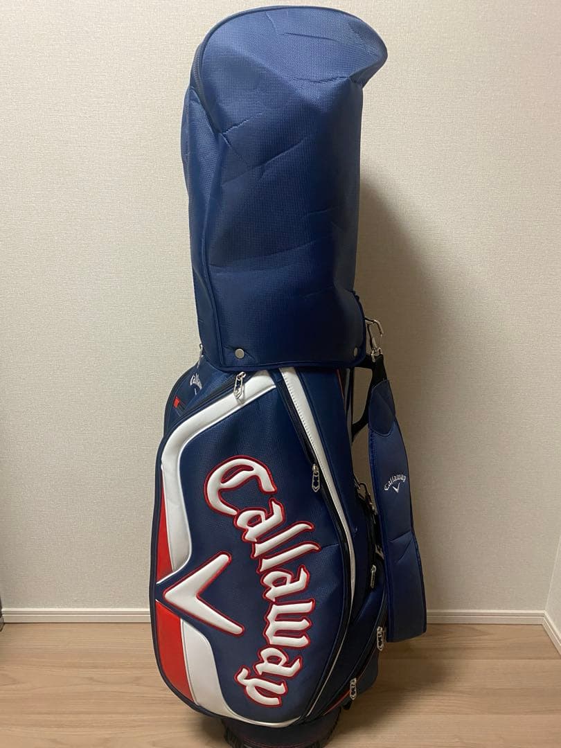 【極美品】Callaway (キャロウェイ) ゴルフバッグ ネイビー　青
