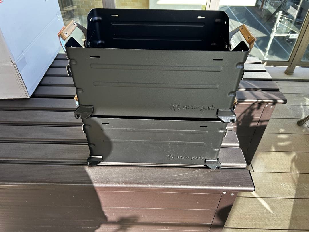 スノーピーク シェルフコンテナ25 ブラック　2個セット