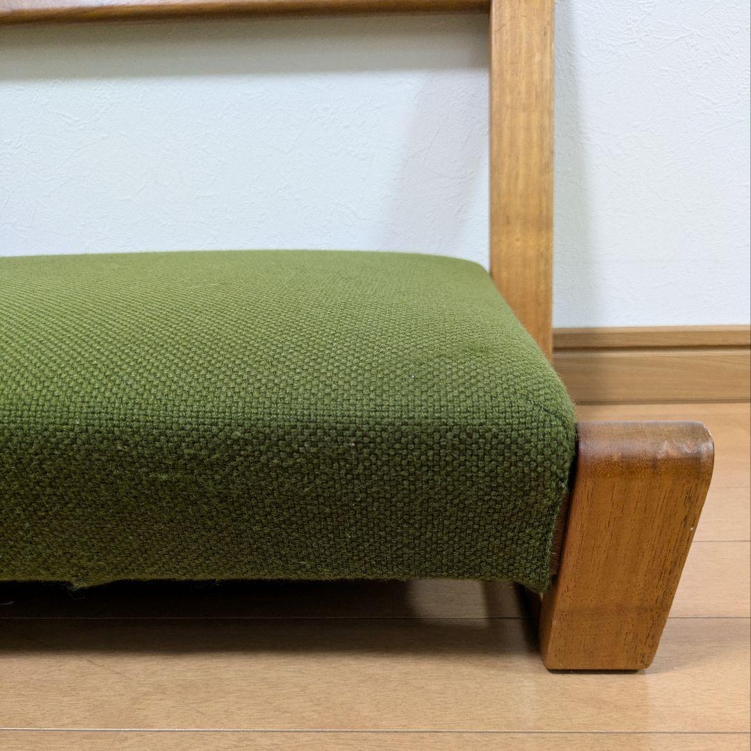 キト ザガク zagaku 座椅子正座胡座 コンパクト グリーン緑ウォールナット