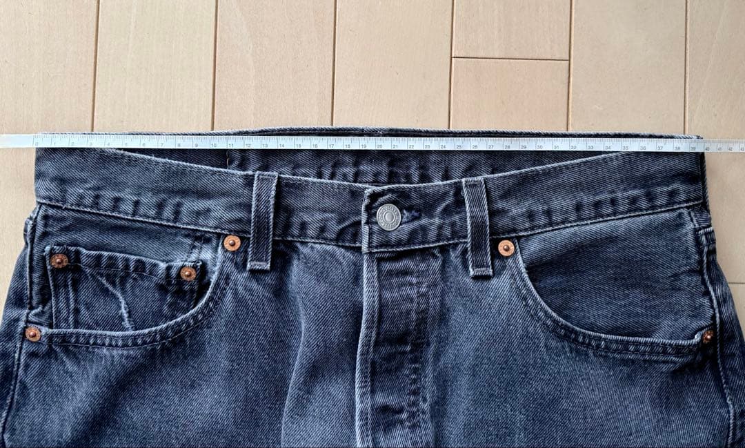 Levi's 90's 501 サルファーブラックデニムUSA製 W34 L30