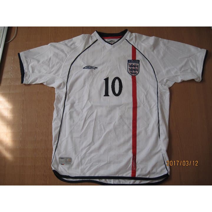 元イングランド代表 マイケル・オーウェン代表 ユニフォーム