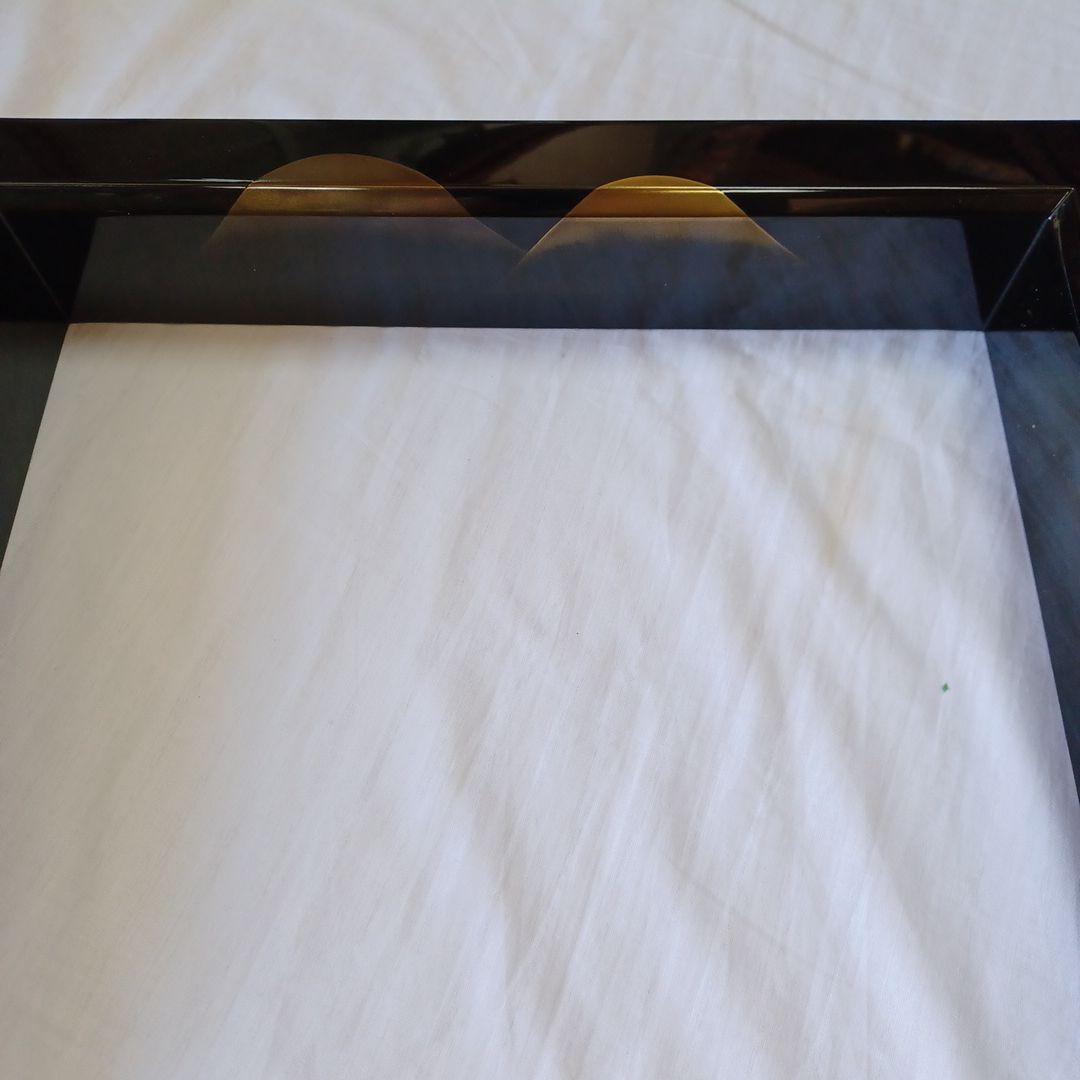 炉縁(輪島塗遠山蒔絵)