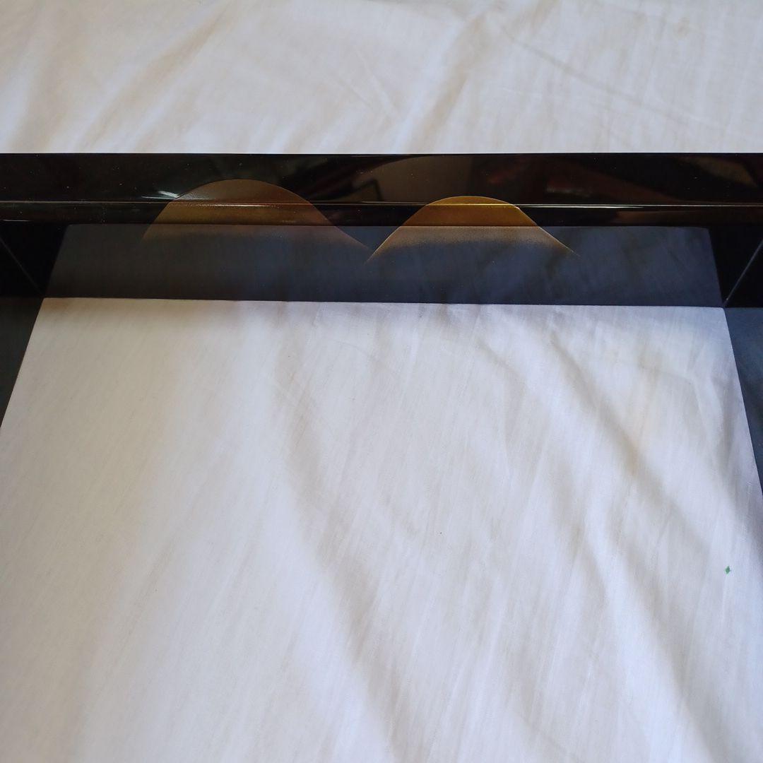 炉縁(輪島塗遠山蒔絵)