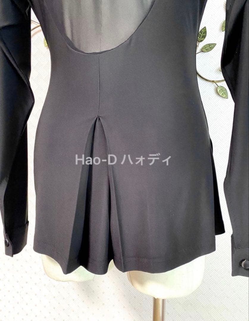 新品★社交ダンス★ラテン★メンズ★シャツ★メッシュ★ジャケット風★切替★M