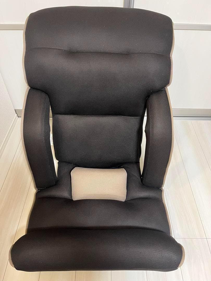 【美品】座椅子生活 明光ホームテック 腰の神様がくれた座椅子　ブラウン