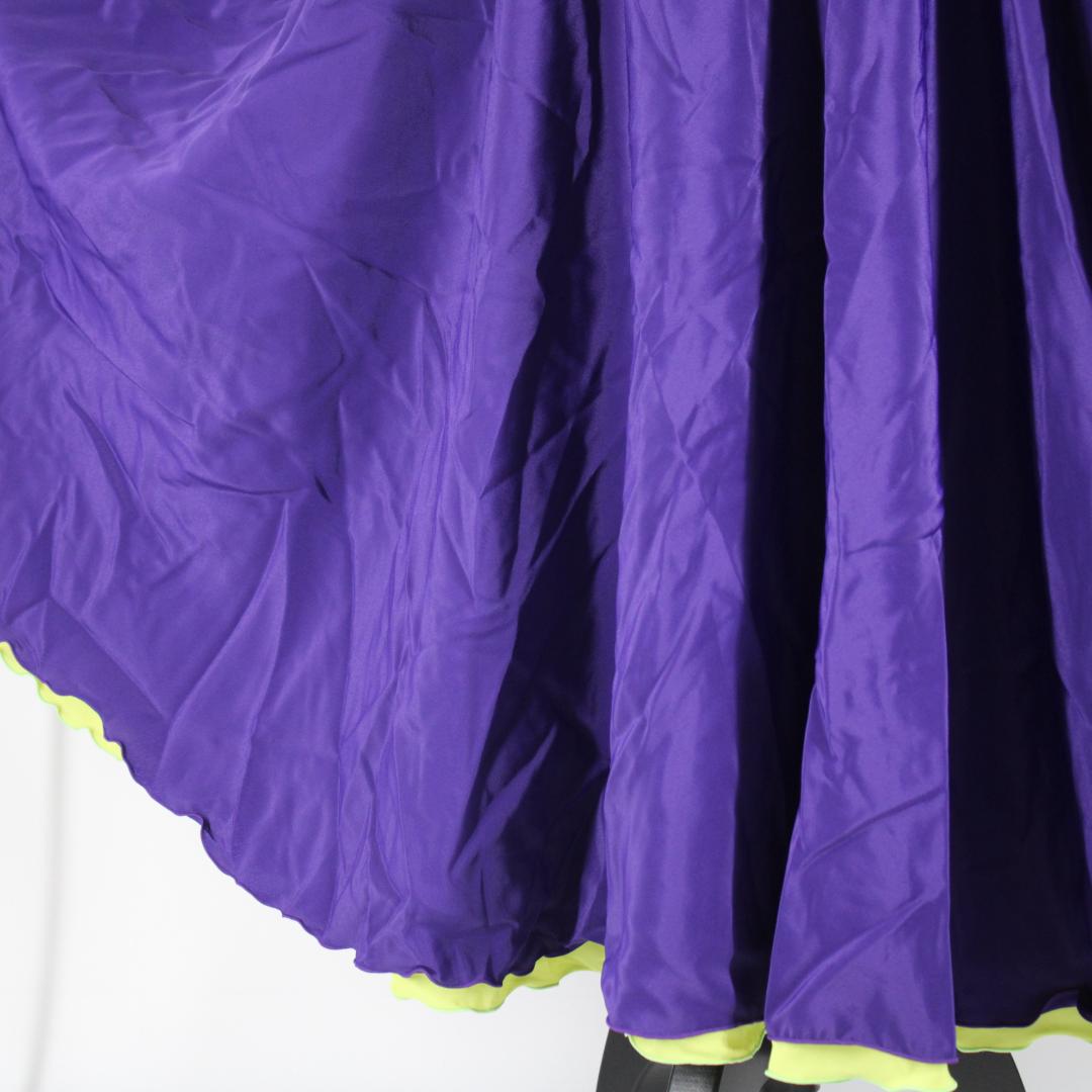 【美品 フラメンコ衣装】パープル HERMOSA IBERIA ワンピース 紫