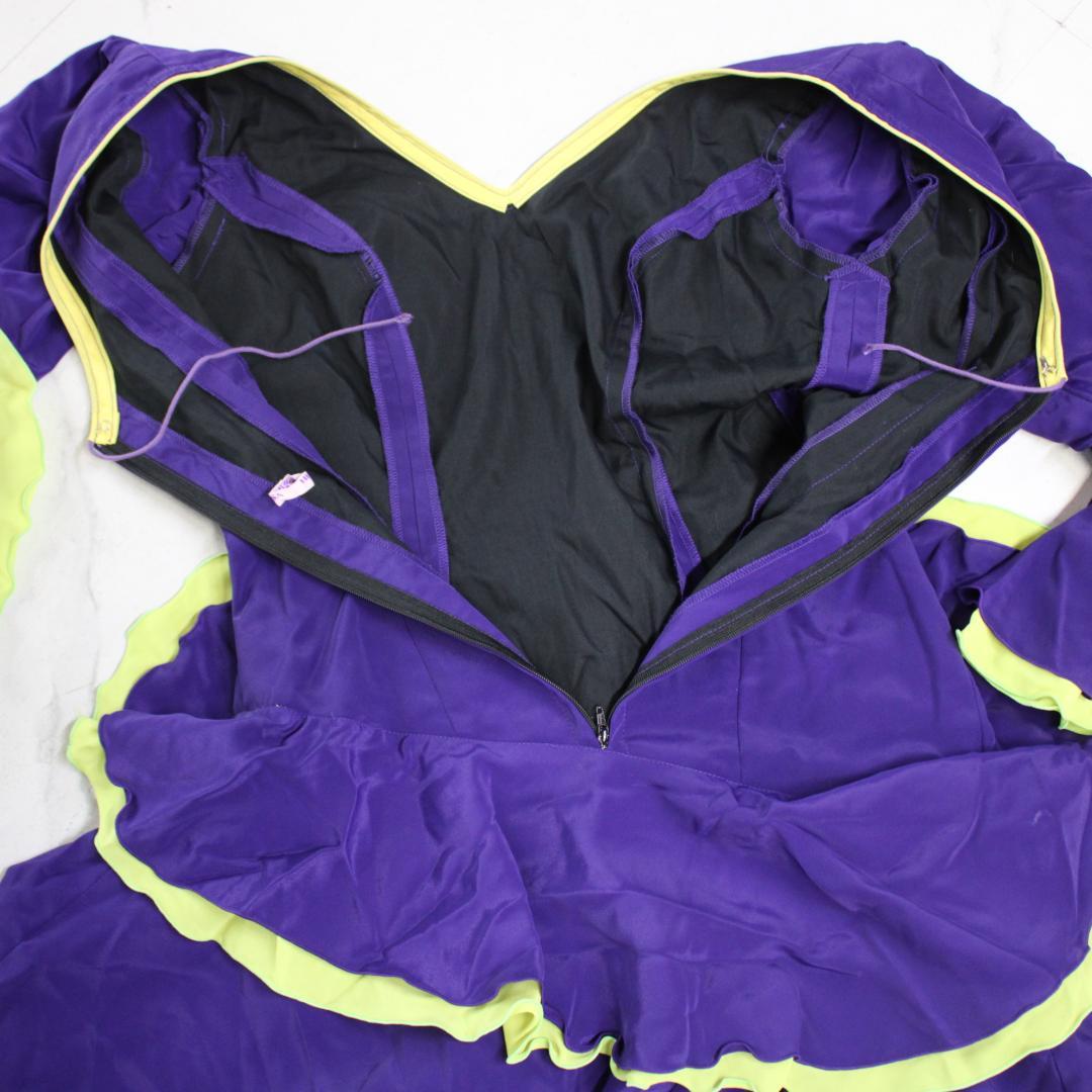 【美品 フラメンコ衣装】パープル HERMOSA IBERIA ワンピース 紫