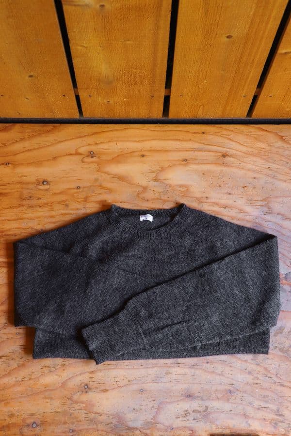 アナトミカ　1PLY SHETLAND SWEATER CREW NECK