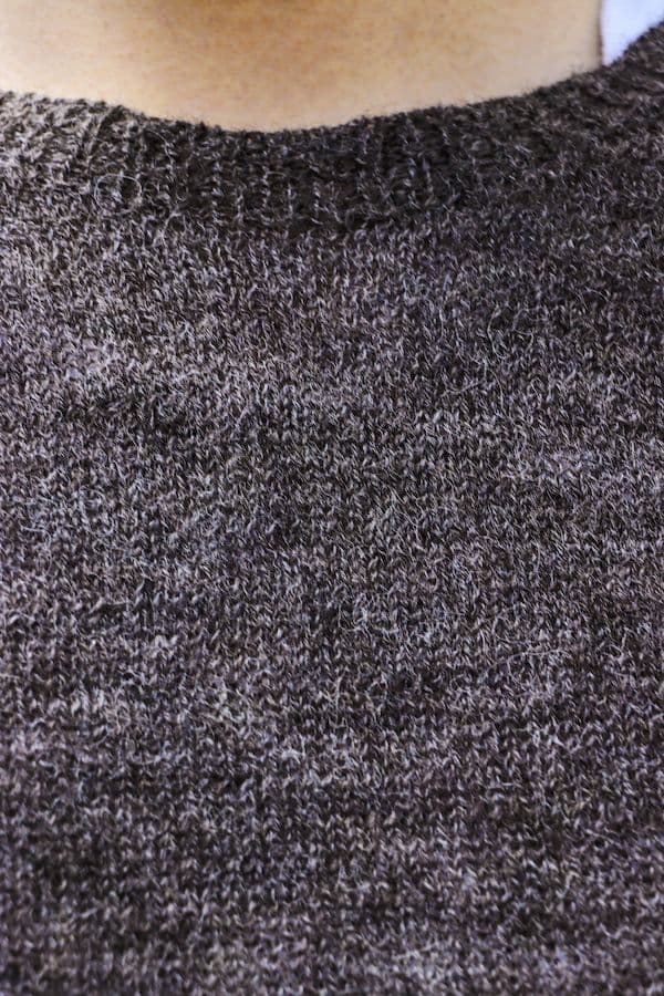アナトミカ　1PLY SHETLAND SWEATER CREW NECK