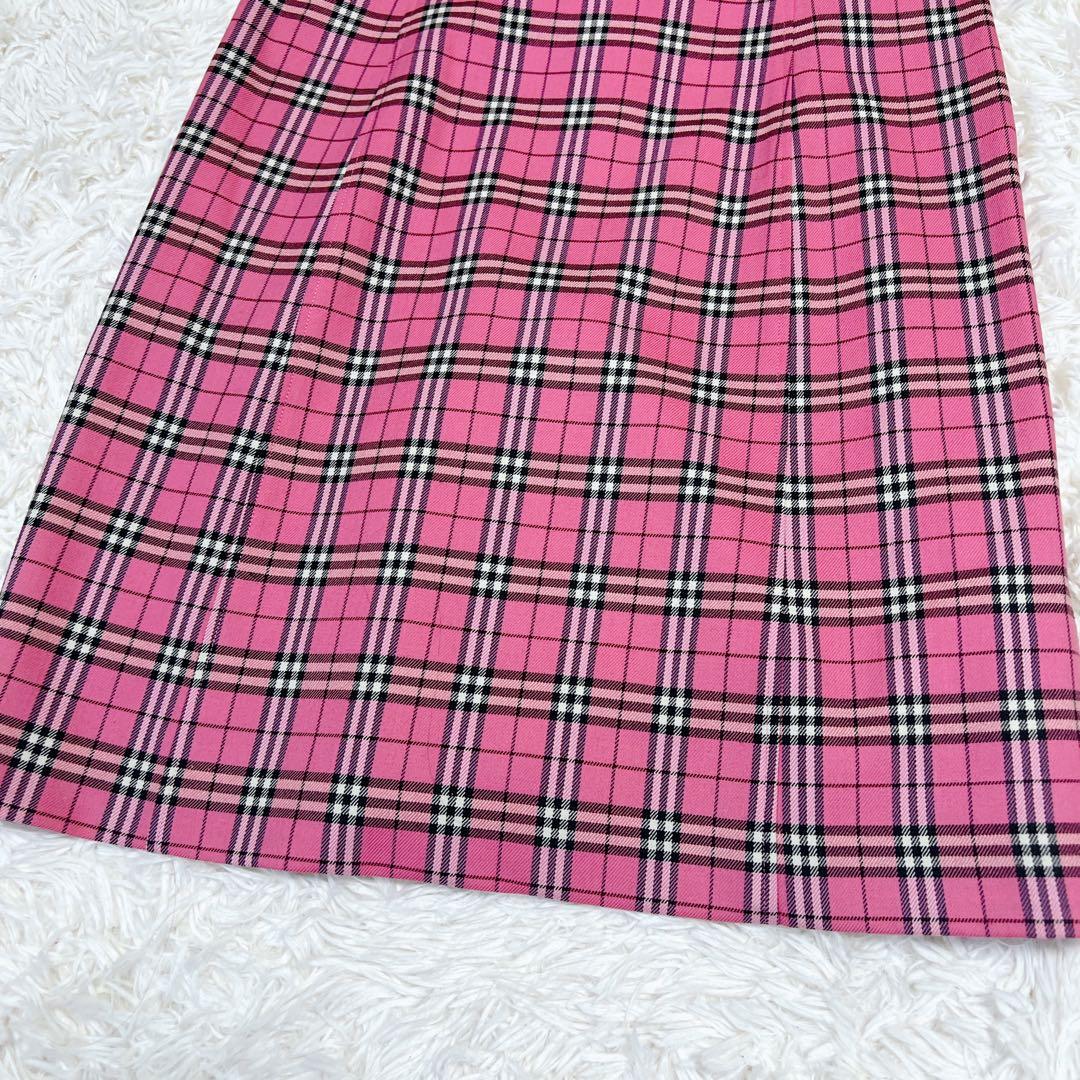 極美品✨希少色✨バーバリーロンドン ノースリーブワンピース ノバチェック ピンク