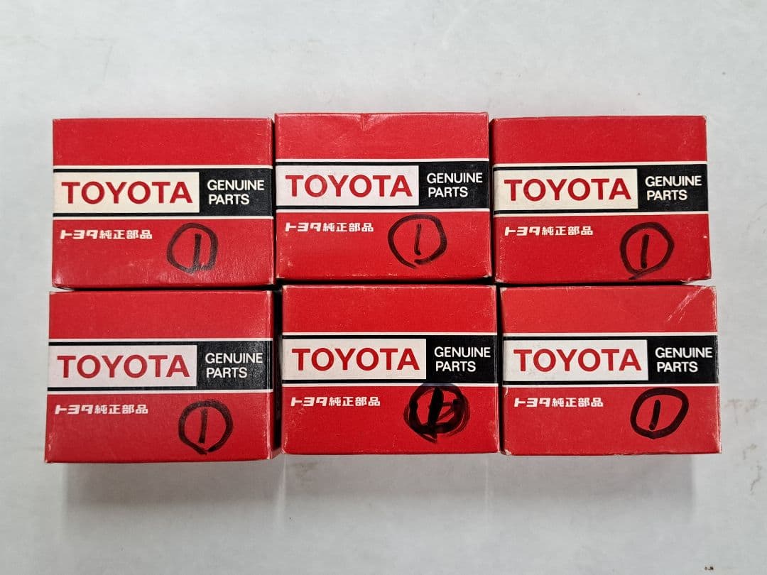 純正4A-GEクランクベアリングセット(5枚＋1枚)新品 ①