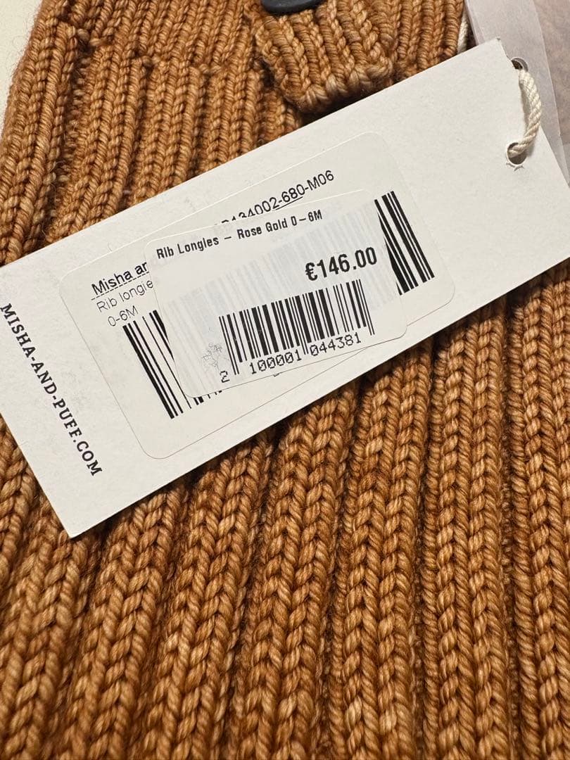 C*u様 misha&puff ロンギース longies ローズゴールド