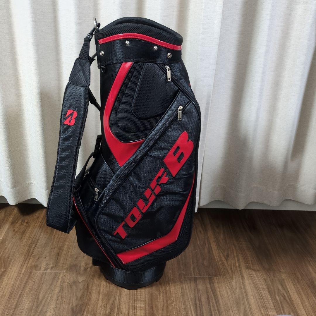 【新品】TOUR B キャディバッグ 黒/赤