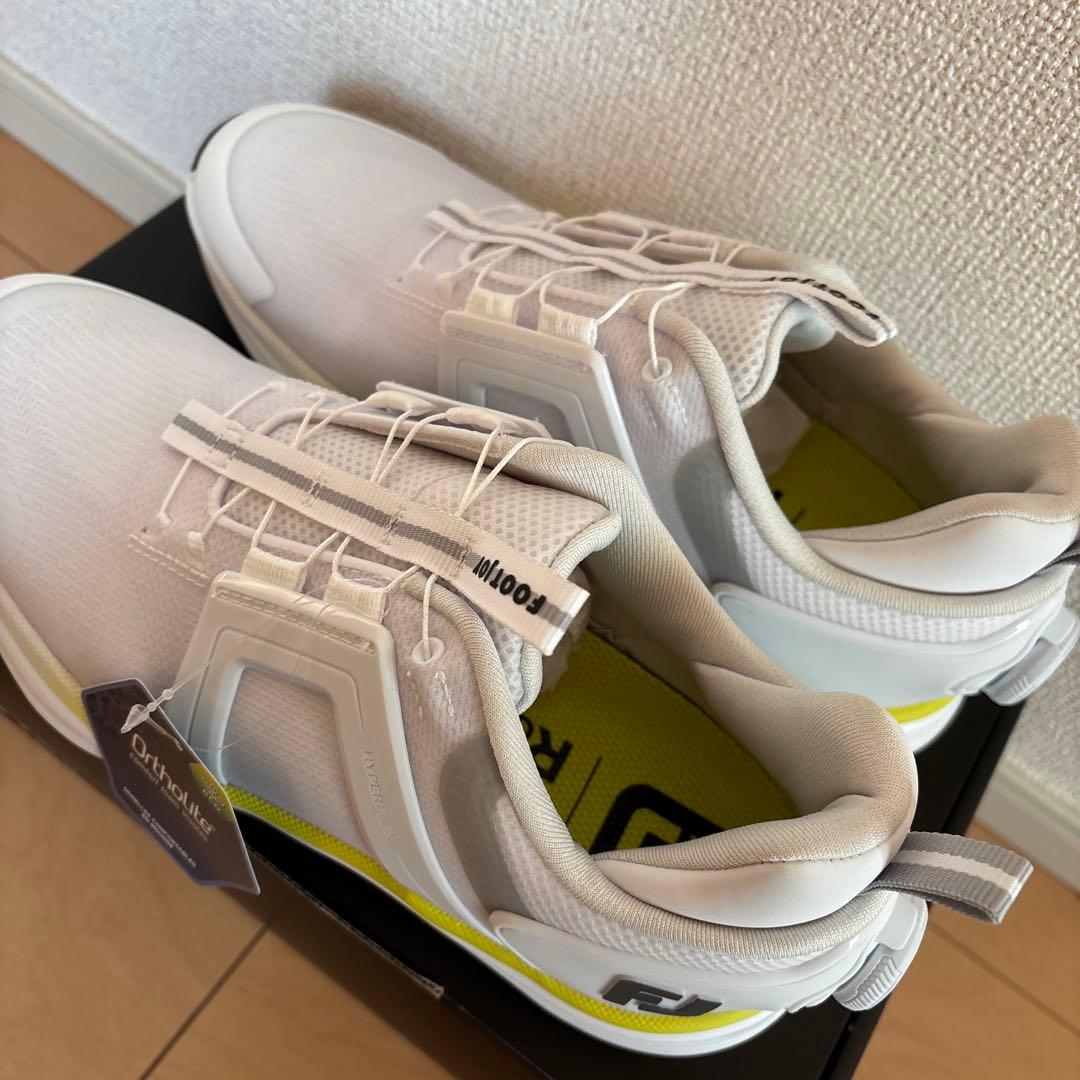 FOOTJOY Ortholite ゴルフシューズ ホワイト/イエロー