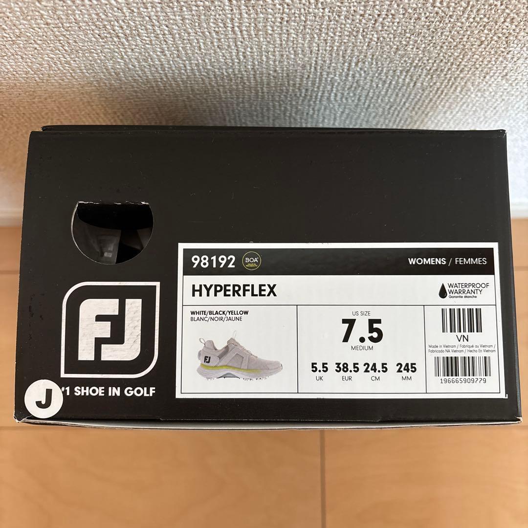 FOOTJOY Ortholite ゴルフシューズ ホワイト/イエロー