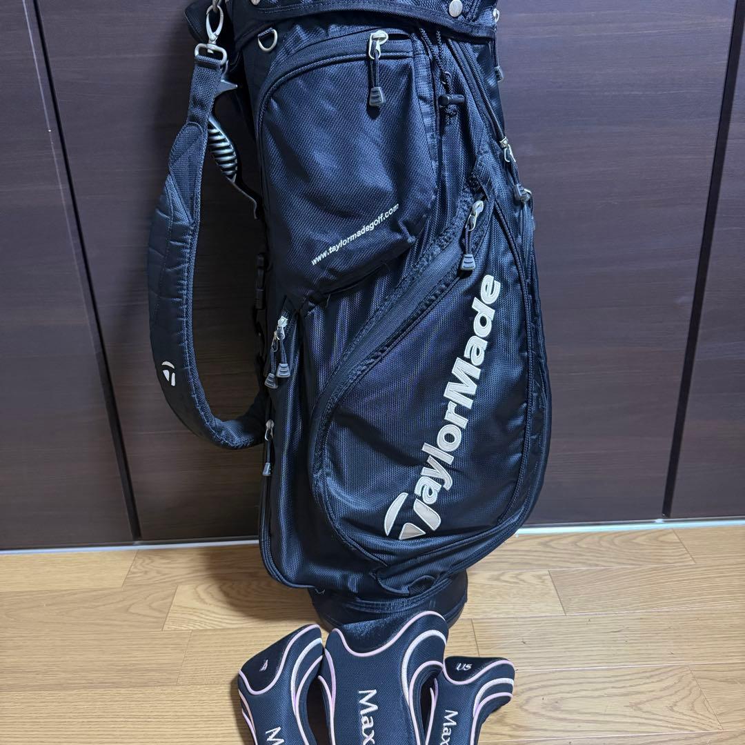 TaylorMade キャディバッグ ゴルフバッグ ブラック おまけ付き