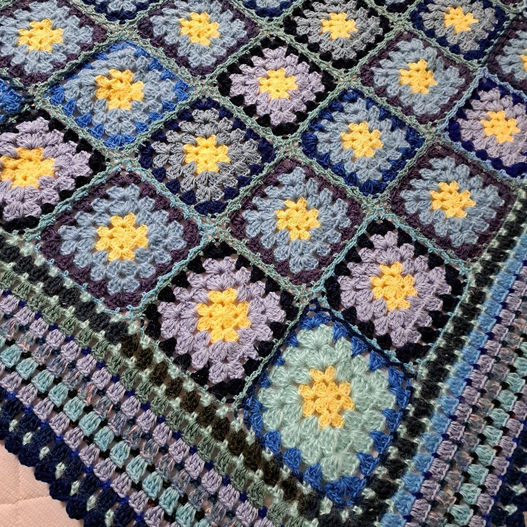 (147)グラニースクエア ブランケット ★130×170★最終価格★