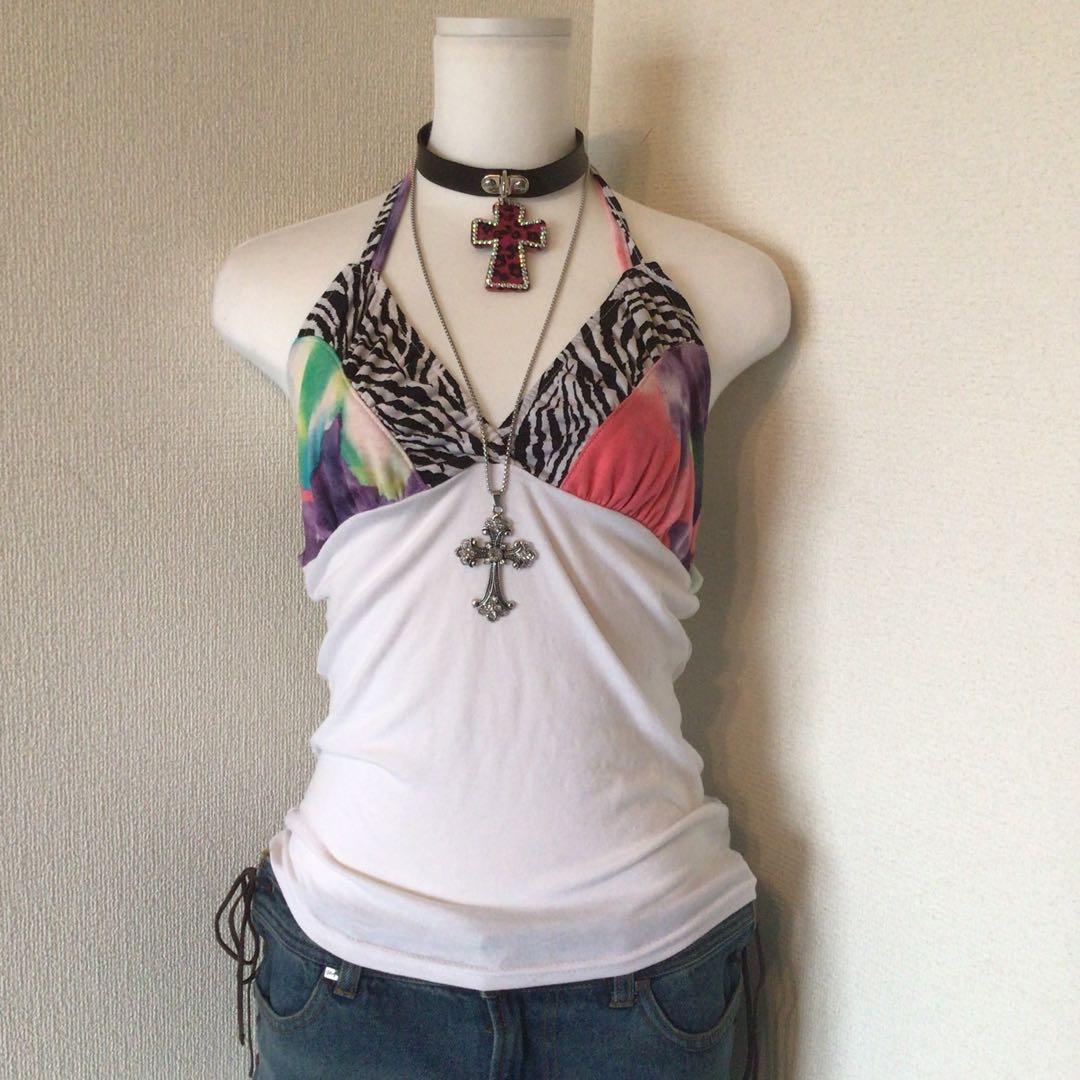 y2k 00s archive d.i.a チャーム付￼平成ギャルキャミソール