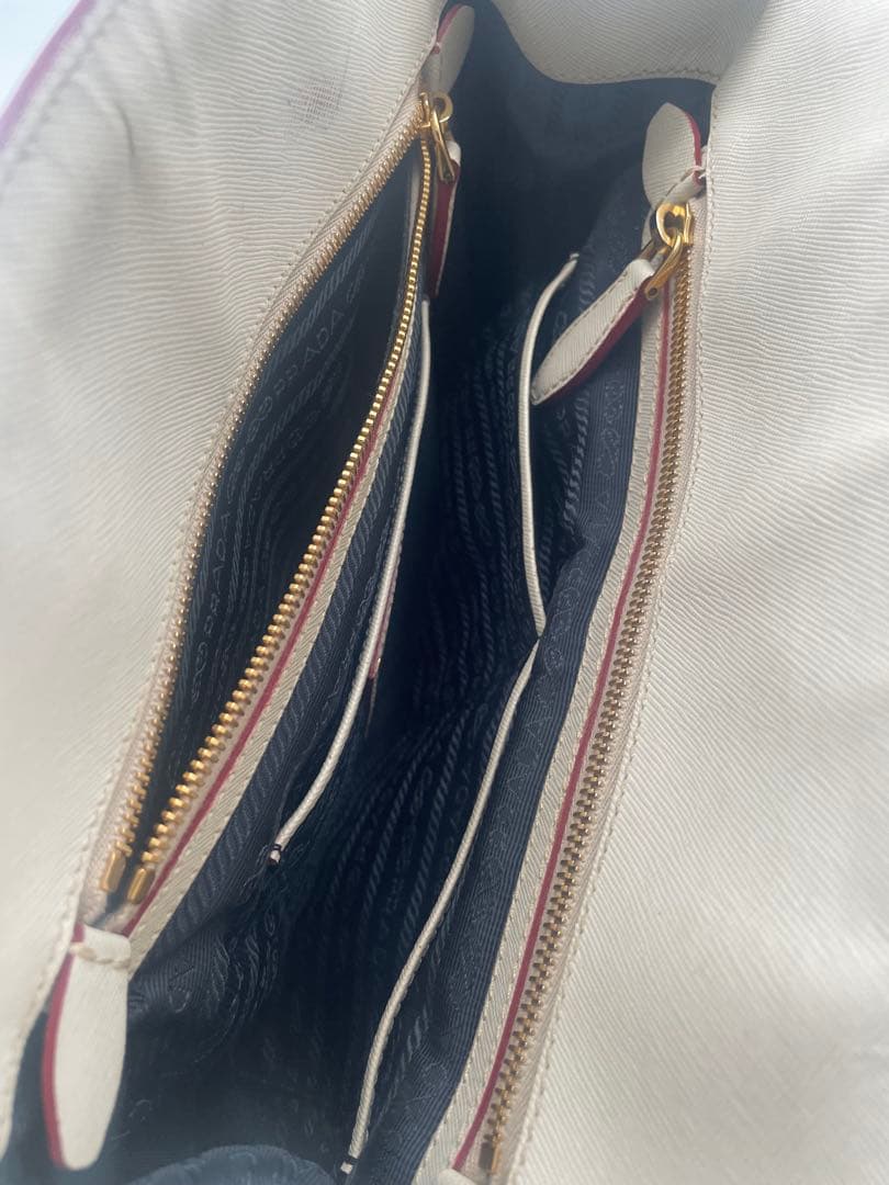 【希少】PRADA デニム ハンドバッグ サフィアーノ　保存袋付き　BN2441