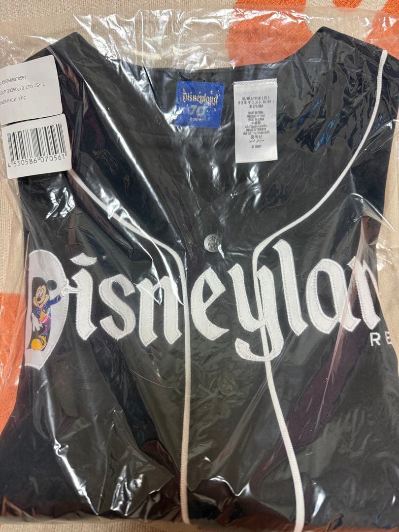 【Lサイズ】ミッキー、ドナルド、グーフィー 半袖シャツ ベースボールシャツ