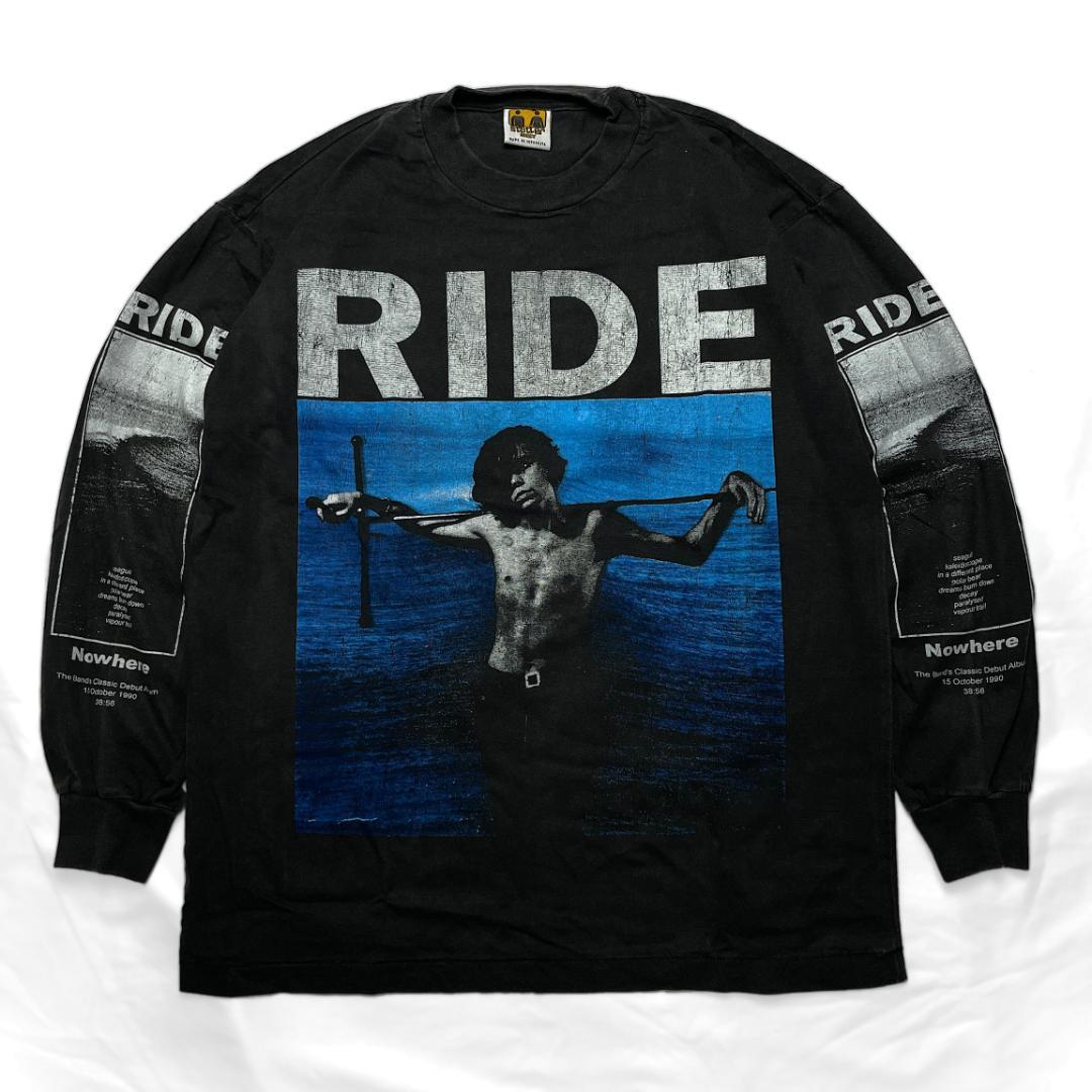 RIDE Lサイズ NOWHERE 長袖Tシャツ ロンT ライド ブラック