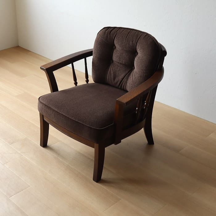 アンティーク 飛騨産業 キツツキ 穂高 一人掛け椅子 ナラ材