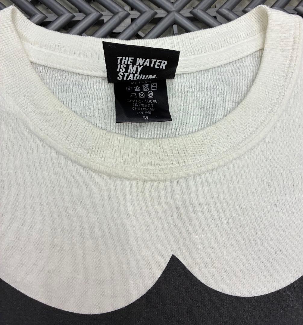 希少！限定！M！ホワイト！デプス×バスブリゲード ダブルネーム ロゴ Tシャツ