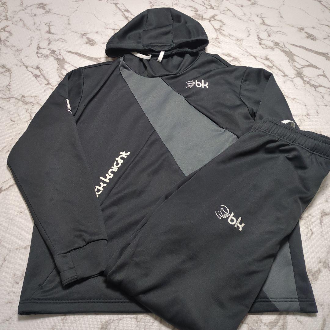 ブラックナイト フード付きウォームアップウェア ダークグレー