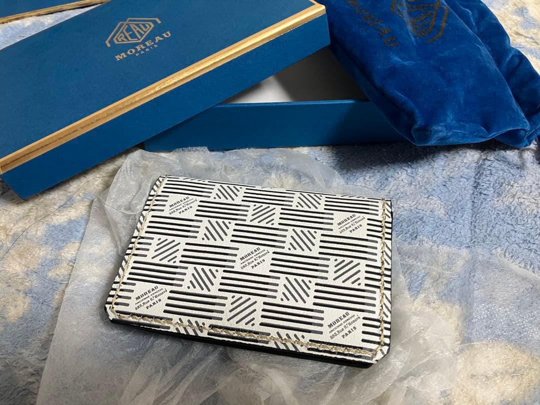 MOREAU ストライプパターン 名刺入れ