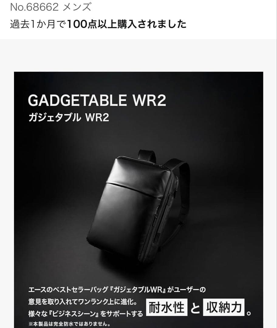 エースジーン ビジネスバッグ ブラック acegene