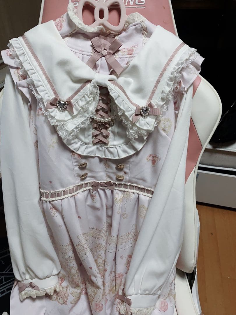 LIZLISA Romantic Cosmetics柄 セットアップ ピンク