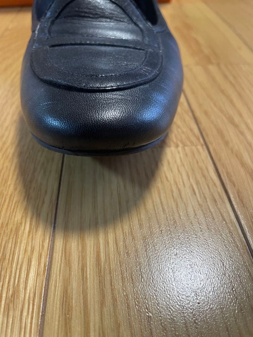 HERMES モカシン　ジュリア　38 黒