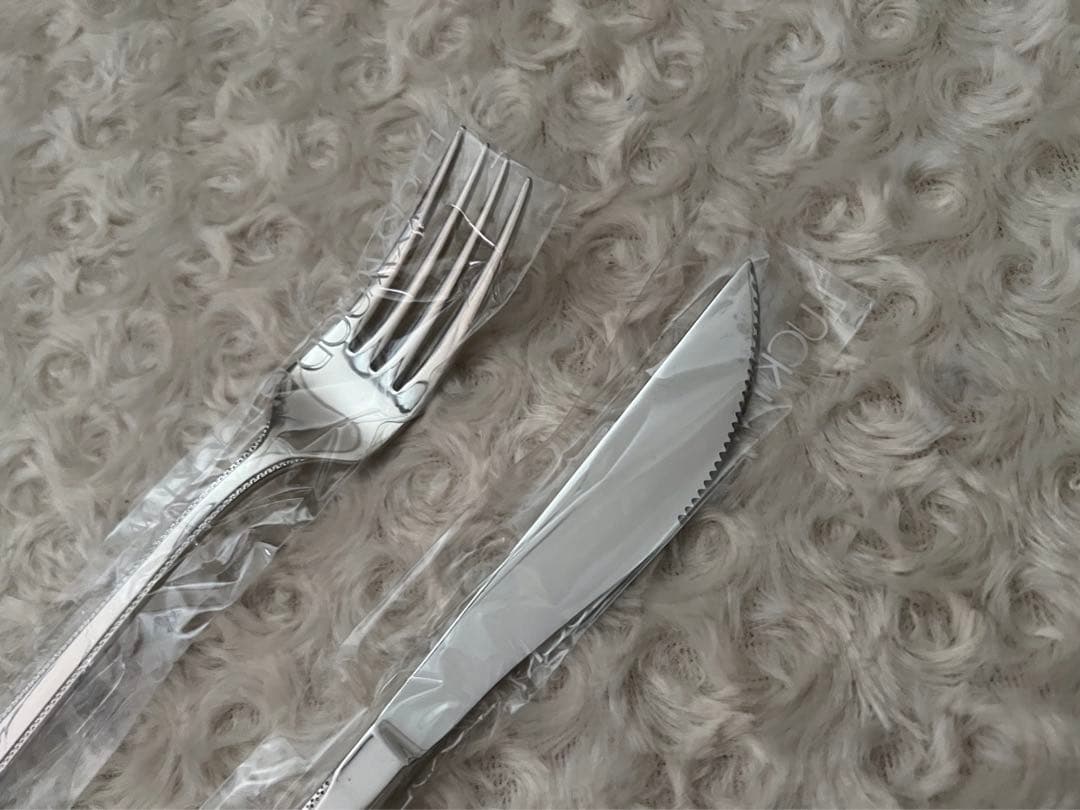 【専用】ラッキーウッド　カトラリーセット（ロマンス） テーブルナイフ＆フォーク