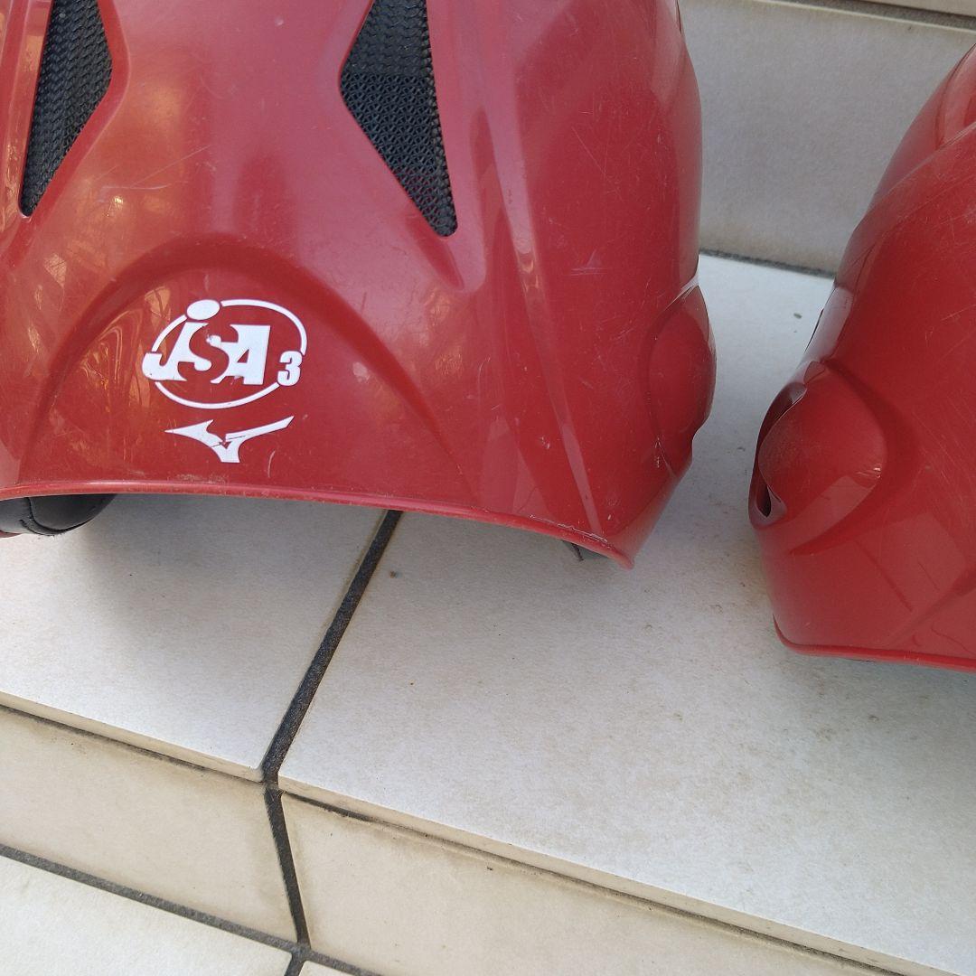 ソフトボール ヘルメット 9個セット 赤 L サイズ５個Oサイズ４個袋付き！