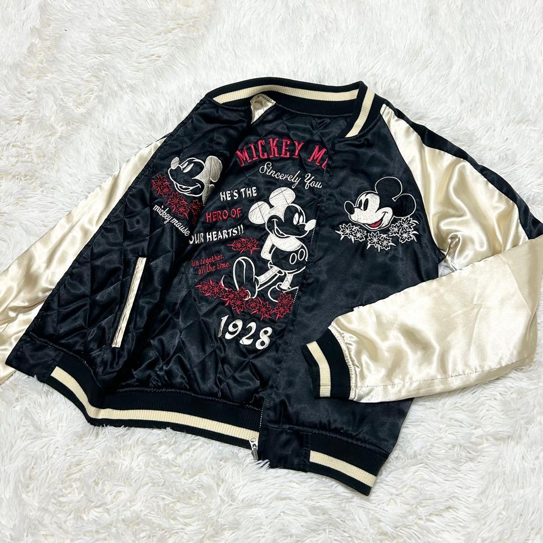 Disney　ディズニー　リバーシブルスカジャン　黒