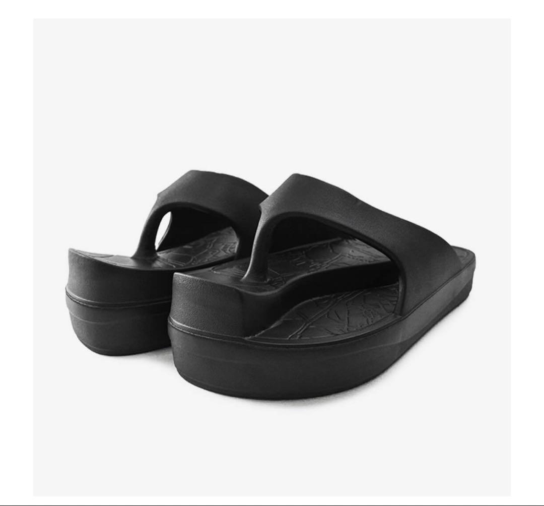 Racbaki イージーサンダル ブラック レディースM