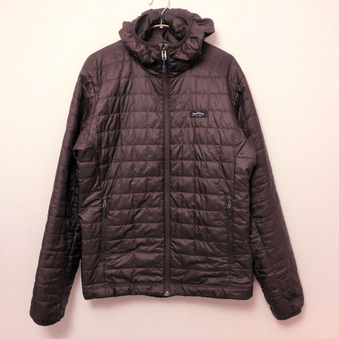 パタゴニア ナノパフ フーディ フィッツロイ トラウト メンズ Mサイズ