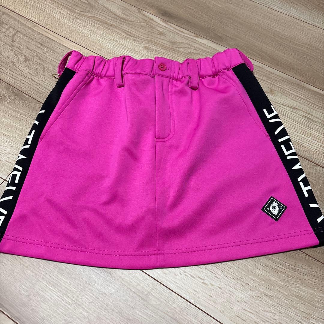 V12 レディース ゴルフスカート ピンク