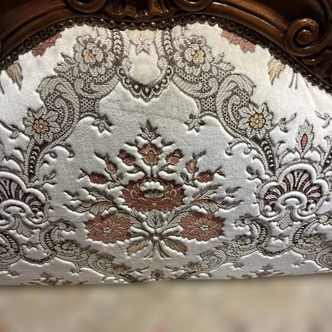 クラシック花柄ソファ　アンティーク