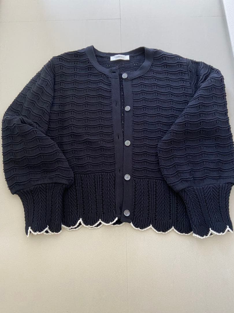 クロシェ編みカーディガン　トレフルプラス＋1