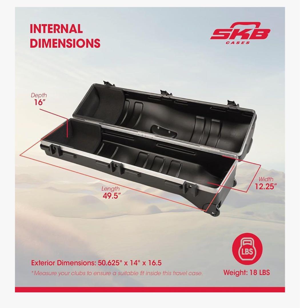 SKB ゴルフ 輸送用 トラベルハードケース ツアープロモデル　SKB-1649