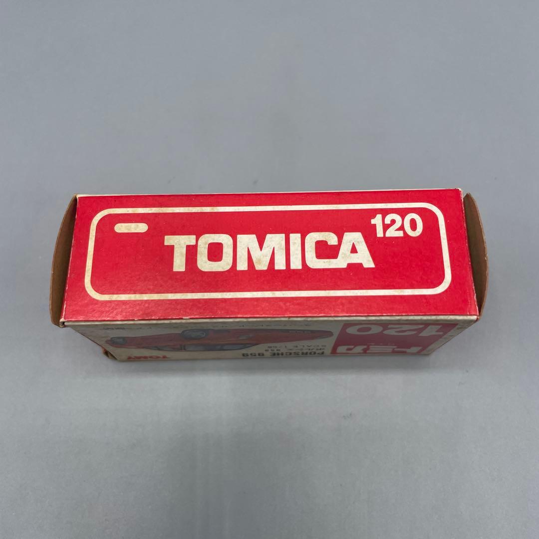 ミニカー 1/58 ポルシェ 959 シルバー 赤箱 日本製