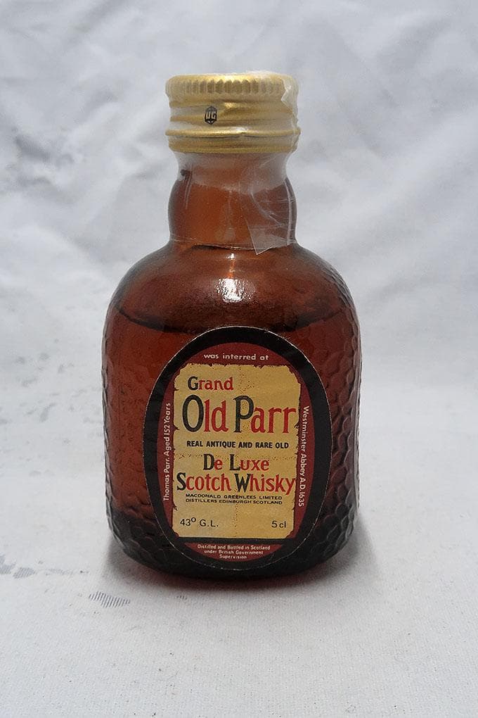 オールドパー スコッチブレンデッドウィスキー ミニチュアボトル