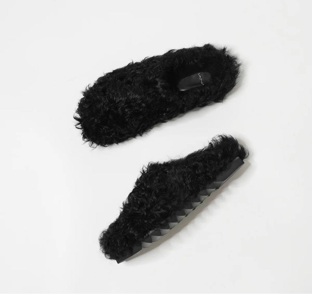 MANAファー・サボ ブラック 36size 23㌢ 新品