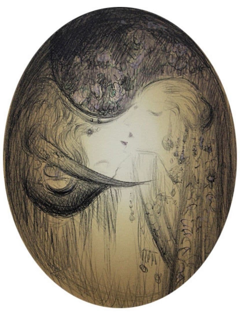 天野喜孝 MISTY SERIES アメジスト リトグラフ 直筆サイン FF