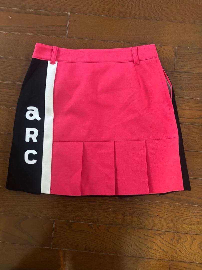 アルチビオ　プリーツスカート ピンク/黒