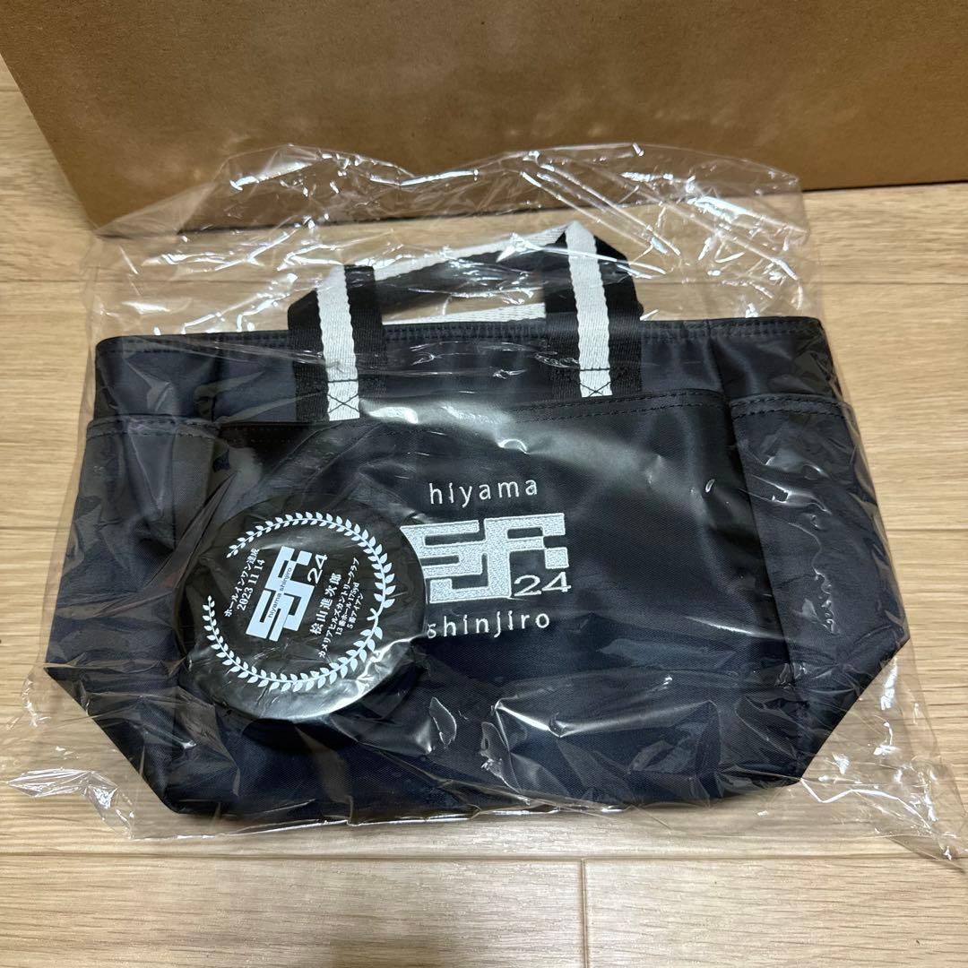 桧山進次郎ホールインワン記念ゴルフトートバッグ&ティーケース